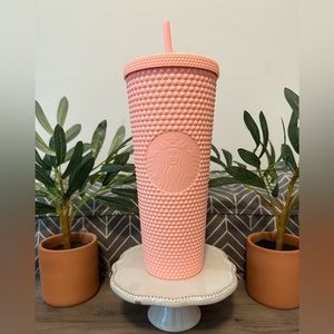 RARE light pink matte studded Starbucks tumbler 2020